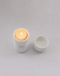 Bougie chauffe-plat en marbre tendance, décoration de luxe pour les fêtes, décoration de table et d'intérieur, bougeoir chauffe-plat en marbre - Product Image 2