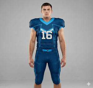 Maillots de football américain de performance d'élite, respirants, à manches courtes, coupe personnalisée, vente en gros, polyester, sublimation, logos brodés - Product Image 3