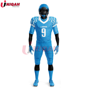 ชุดยูนิฟอร์มอเมริกันฟุตบอลแบบสั่งทำพิเศษ ทนทาน ระบายอากาศได้ดี ผลิตจากโพลีเอสเตอร์/คอตตอน สำหรับผู้ใหญ่ทั้งชายและหญิง พิมพ์ลายด้วยเทคนิคการถ่ายเทความร้อน - Product Image 5