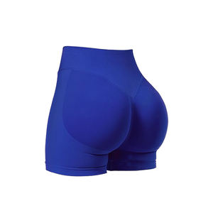 2025 Short de sport personnalisé à la mode Sports Fitness Workout Yoga Couleur unie et sublimé Plus Size en Spandex/Nylon - Product Image 5