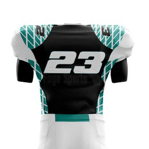 Ensembles d'uniformes de football américain à manches courtes respirants confortables pour hommes 100% couleurs et logo personnalisables en polyester - Product Image 5