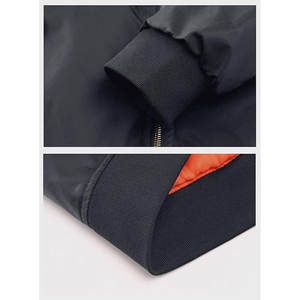 Chaqueta de satén de invierno a prueba de viento de alta calidad gris Rosa bordado personalizado Logo chaquetas de bombardero de béisbol - Product Image 5