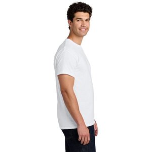 เสื้อยืดผ้าฝ้าย100% สำหรับผู้ชายเสื้อยืดลำลองสีทึบเสื้อยืดคู่ไซส์ใหญ่สีดำขาวเทาเสื้อกีฬาสีพื้นสำหรับฤดูร้อน2025 - Product Image 3