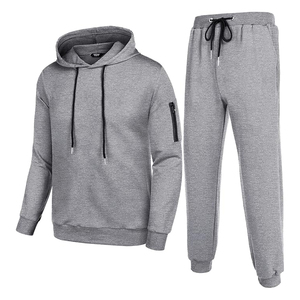 Conjunto Deportivo de 2 Piezas para Hombre, Sudadera con Capucha y Pantalones Deportivos, Traje Deportivo con Cierre Completo, Manga Larga, Ropa Deportiva Informal - Product Image 2