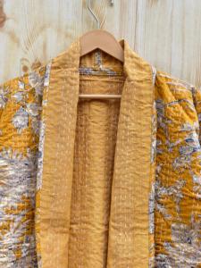 Chaqueta de algodón acolchada Kantha Vintage para mujer, diseño Reversible, botón de estilo indio bordado, nueva colección, adolescentes, otoño - Product Image 2