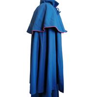 États-Unis Modèle de manche longue 1851 pour soldat, grand manteau en laine de jersey bleu ciel avec col montant et cape longue jusqu'aux coudes