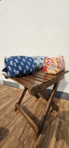 Women's Multicolor Floral <b>Quilted</b> <b>Makeup</b> <b>Bag</b> New Block Print Cotton Cosmetic Travel for Toiletry Gift <b>Bag</b> Zipper Closure Fashion - Product Image 2