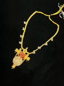 Parure de mariage TISHYA DIAMOND en alliage de cuivre plaqué argent, style ethnique gujarati, avec zircon et pendentif fleur émaillée rouge pour femme - Product Image 4