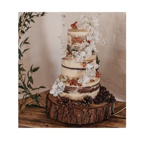 Soporte de pastel de doble lágrima de madera y mármol de estilo único, forma cuadrada, fiesta de oficina y restaurante, vajilla usada, soporte de pastel de vajilla - Product Image 2