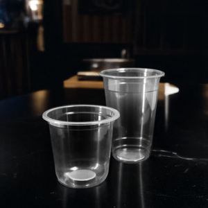 ถ้วยพลาสติก PET/PP 95มม. แบบใช้แล้วทิ้ง16/20/24ออนซ์ถ้วยผนังแบบเดี่ยวสำหรับเครื่องดื่มน้ำผลไม้นมชากาแฟรีไซเคิลได้ - Product Image 4