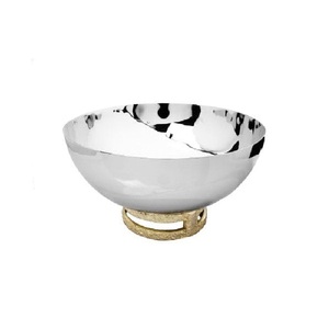 Bol de service à base de boule en résine de style minimaliste vintage Design doré Ustensiles de cuisine de table Vaisselle Saladier Prix de gros - Product Image 3
