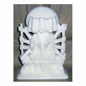 10 mains & 5 Têtes Poli Blanc marbre kartike Statue - Product Image 1