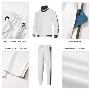 2025 haute qualité Logo personnalisé hommes Style survêtement respirant solide grande taille survêtement ensemble survêtement imprimé Streetwear unisexe - Product Image 6