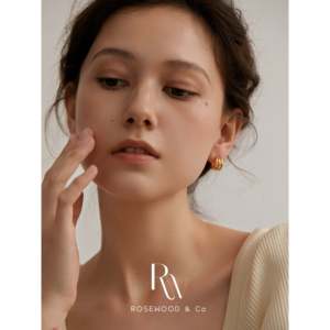 Orecchini a Cerchio Triplo in Oro Rosa con Diamanti e Zirconi, Oro 14K/18K, Stile Trendy per Matrimoni, Fidanzamenti, Feste o Regali - Product Image 4