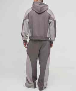 Ensemble de survêtement d'hiver pour homme 2026 avec logo personnalisé OEM, fermeture éclair, polyester/coton, jogging et sweat à capuche 2 pièces, réfléchissant, écologique, uni - Product Image 5