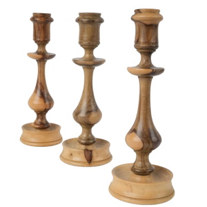 Juego de tres candelabros de madera de estilo creativo para decoración del hogar, soporte de vela para fiesta de boda para uso en interiores y exteriores - Product Image 5