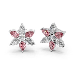 Pendiente clásico de diamantes brillantes para mujer, para mujer, en oro amarillo platino o oro blanco y oro rosa, de la marca de la moda, de la marca, de la marca - Product Image 4