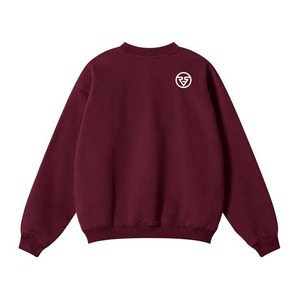Pull col rond en molleton 100% coton de luxe Streetwear logo imprimé personnalisé mode pull uni surdimensionné sweats épais - Product Image 1