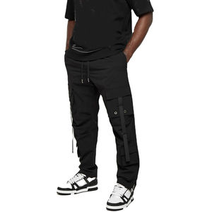 OEM New Arrival Custom Popular Mens Elastic <b>Tapered</b> Stacked Joggers Pants - Product Image 6