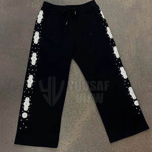 ชุดวอร์มประดับพลอยเทียมสำหรับผู้ชายมีฮู้ดสำหรับฤดูหนาวพิมพ์ลายสีพื้นแห้งเร็วสไตล์ใหม่ตามสั่ง - Product Image 4