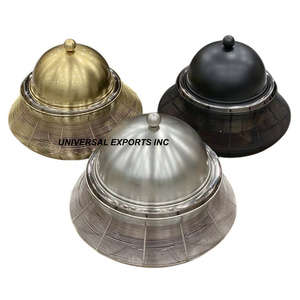 Casserole décorative de mariage en métal avec finition or argent noir Casserole de forme ronde Vente en gros Nouveau chauffe-plats en métal - Product Image 1
