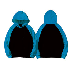 เสื้อมีฮู้ดแนววินเทจของผู้ชายเสื้อสเวตเชิ้ตแบบผูกเชือก100% ผ้าฝ้ายปักโลโก้สีพื้นสำหรับฤดูหนาว - Product Image 4