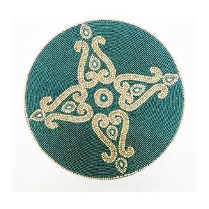 International's Best Design Beaded Glass Place Mats Custom Fancy Wedding Party <b>Table</b> Decoration - Product Image 2