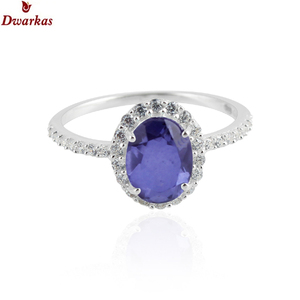 High gemstone quality fashion <b>jewellery</b> 925 sterling silver <b>blue</b> topaz CZ multi stone halo rings for women wedding parties gift - Product Image 3