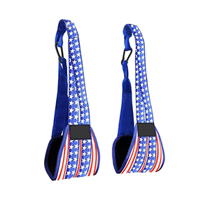 Logo personnalisé sangles abdominales néoprène coton haltérophilie suspendu abdominaux barre de traction exercice du menton entraînement de gymnastique OEM - Product Image 4