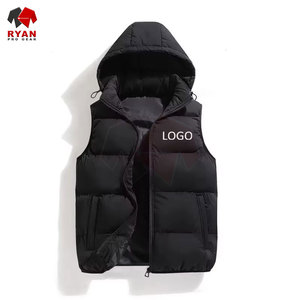 Gilet matelassé pour homme personnalisé, léger, chaud, sans manches, veste matelassée, impression de logo OEM et ODM, fournisseur en gros - Product Image 1