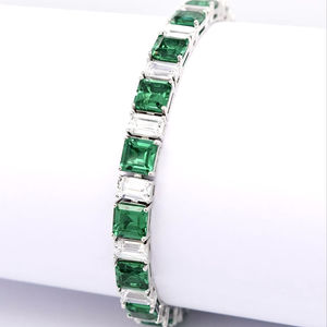 Brazalete LAVINA de Plata de Ley con Circonitas Cúbicas Entrelazadas y Baño de Rodio para Mujer - Regalo - Product Image 1