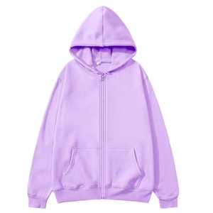 Sudadera con capucha y cremallera personalizable OEM, 100% algodón, color liso, para otoño, ideal para branding y reventa - Product Image 2