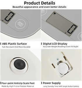 <span class=keywords><strong>Dr</strong></span>.Heng 数字液晶电子厨房秤 5公斤/1克 精准轻便不锈钢 用于蛋糕和烘焙食品测量 - Product Image 6