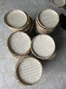 Hot Selling Wicker Woven Bamboo Winnowing Flat Wall Basket <b>Decor</b> Platter <b>Tray</b> at Good Price - Product Image 3