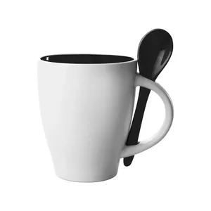 Personalized Spoon Mug <b>Ceramic</b> <b>Cups</b> with Spoon Custom Merchandising - Product Image 2