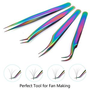 High Quality Eyelash Tweezers Private Label Tweezers <b>Nail</b> Clipper Trimming Fiber Tips Volume Lash <b>Extension</b> Tweezers - Product Image 5