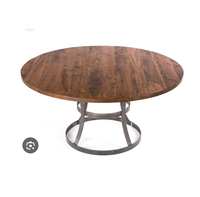 Table basse de luxe en bois massif avec base en acier, style traditionnel, écologique, antique, avec rangement, pour salon