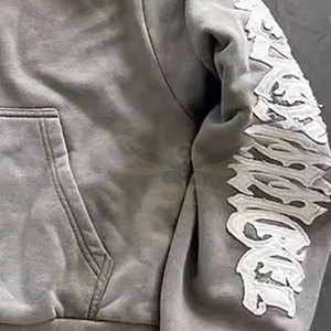 Chándales bordados de angustia de diseño personalizado en diferentes colores Chándales bordados de angustia de gran tamaño - Product Image 6