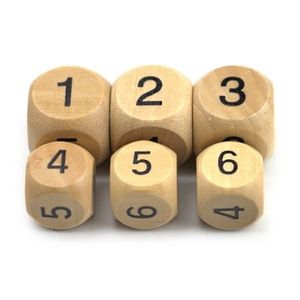 Dados de Madera con Acabado Natural, Hechos a Mano, Perfectos para Juegos de Mesa Clásicos y Amantes de los Juegos Tradicionales - Product Image 3