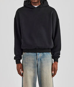 Sweat à capuche surdimensionné personnalisé pour homme, sweat à capuche imprimé en relief, streetwear, de haute qualité, 420 grammes, sweat-shirt lourd - Product Image 3