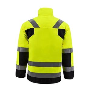 Durable Oxford impermeable ropa de trabajo chaqueta de seguridad al por mayor invierno cálido alta reflectante seguridad y chaqueta de seguridad para hombres - Product Image 3