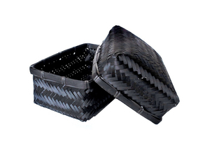Meilleures ventes de boîtes de rangement en bambou écologiques faites à la main paniers de rangement de cuisine à couvercle pliable directement du Viet Nam - Product Image 3