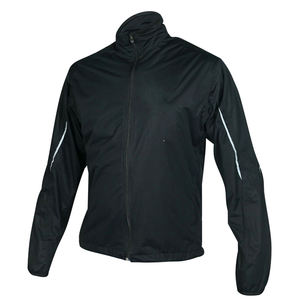 Chaqueta cortavientos ligera con capucha de nailon para hombre personalizada con tela de poliéster impermeable de contraste de color transpirable - Product Image 3