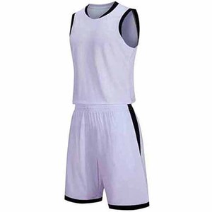 Uniforme de basket-ball imprimé de logo personnalisé de nouvelle conception couleur unie 100% uniforme de basket-ball en polyester meilleure qualité - Product Image 5