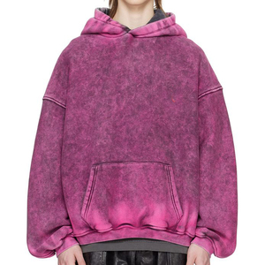Custom 420 GSM Washed Hoodie Acid Wash Unisex Oversized Vintage Hoodie Heavyweight Terry Hoodies Sudaderas - Product Image 5