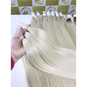 Blond ombré couleur donneur mixte Super qualité européenne 40 à 100cm en vrac paquets de cheveux vietnamiens 100% extensions de cheveux humains bruts - Product Image 5
