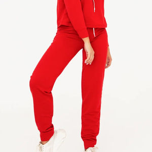 Best Selling Loose Drop Shoulder Custom Logo <b>Women</b> Slim Fit Winter Tracksuits Trouser Casual OEM Service 100% Cotton - Product Image 6