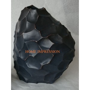 Set of 2 Gold Color Antique Brass Flower <b>Vases</b> and Pots Finest Quality Classic Handmade <b>Unique</b> Fancy Indoor Wedding Flower <b>Vases</b> - Product Image 2