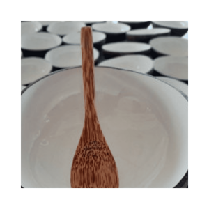 Bol en coquille de céramique, plat de style côtier en coquille de coco, matériau : base en céramique avec incrustation de coquille ; utilisation : service, décoration, artisanat vietnamien - Product Image 6