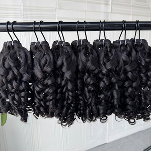 Extensiones de Cabello Humano Ondulado Natural de Camboya, Doble Trama, Cutícula Alineada, para Proveedores de Cabello - Product Image 1